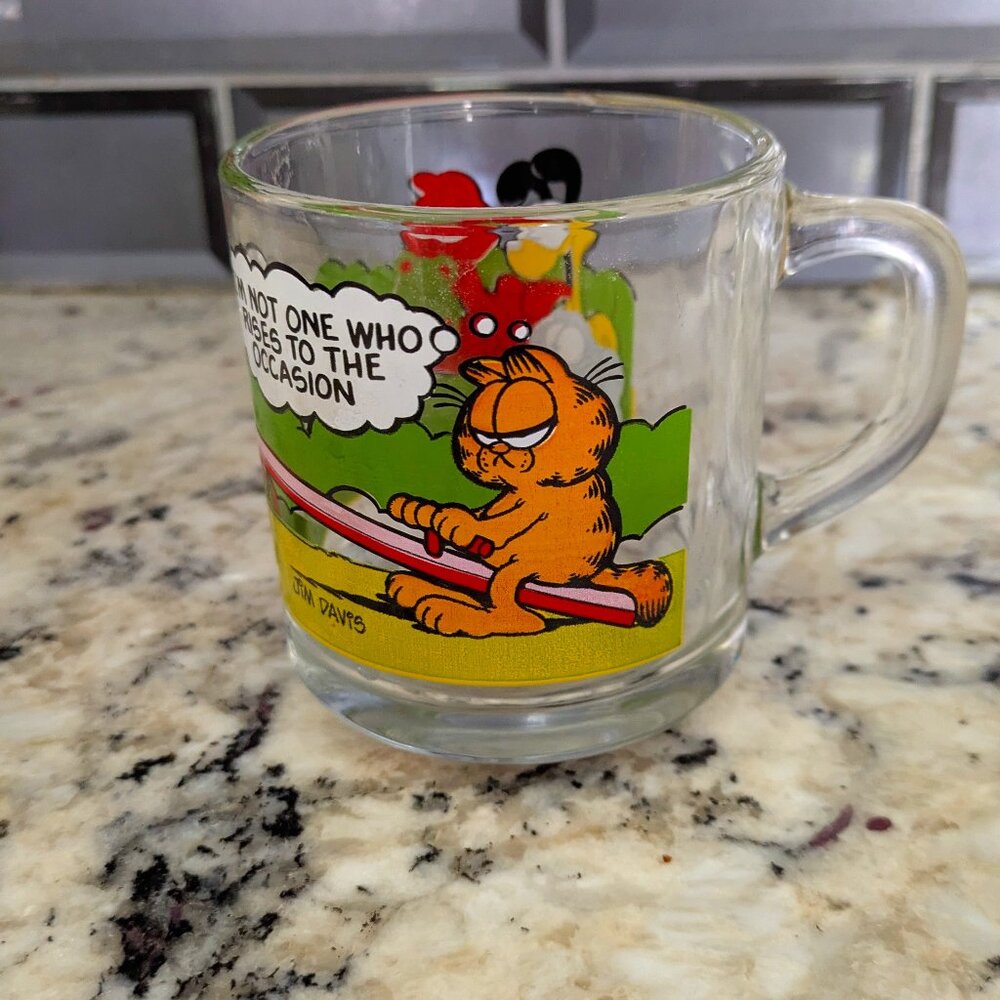 Garfield Collectable McDonald's Glass Mug